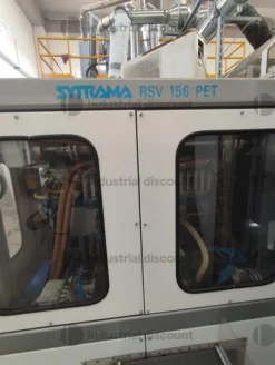 1#10039 Pressa iniezione Sacmi, stampo sacmi e robot di scarico Sytrama