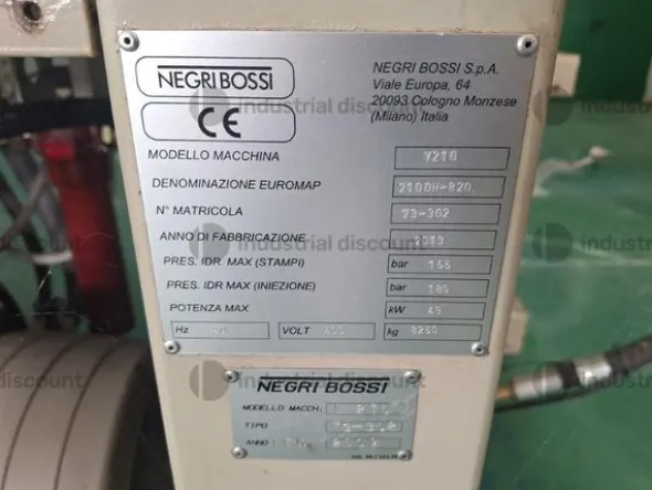 1#8918 Pressa Negri Bossi V210-820