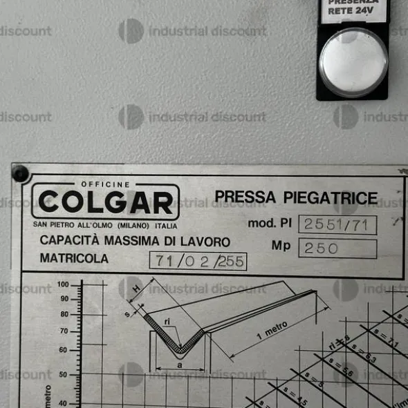 4#9312 Pressa piegatrice Colgar