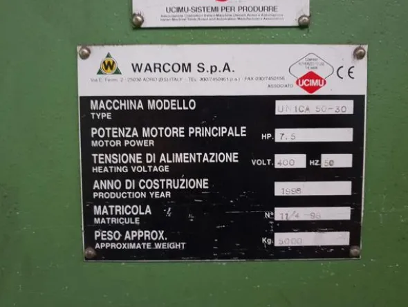 1#4375 Pressa piegatrice Warcom