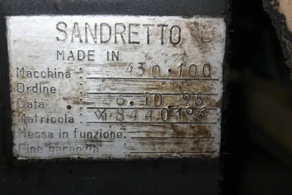 4#3870 Pressa Sandretto Serieotto