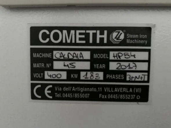 1#6150 Pressa stampaggio dischi vinile Inpros Srl e generatore vapore Cometh