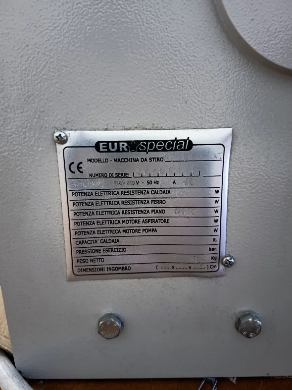 Pressa stiratura industriale