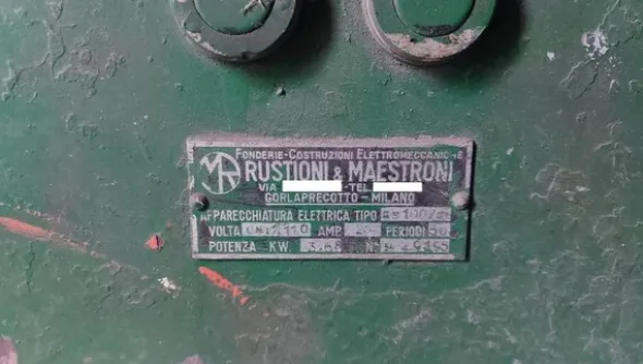 1#6553 Pressopiegatrice Costruzioni Elettromeccaniche Rustioni & Maestroni