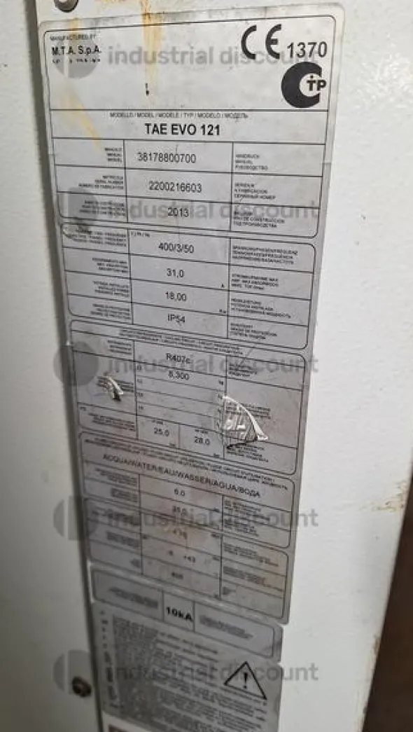 113#9909 Refrigeratore-chiller industriale