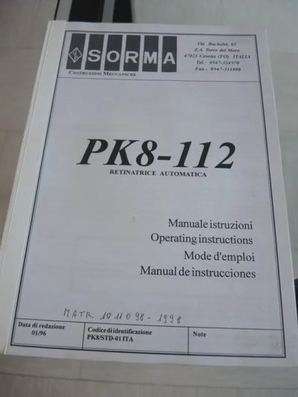12#4084 Retinatrice Sorma PK8 112