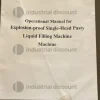 2#79981 Riempitrice per tubi di plastica e refrigeratore industriale