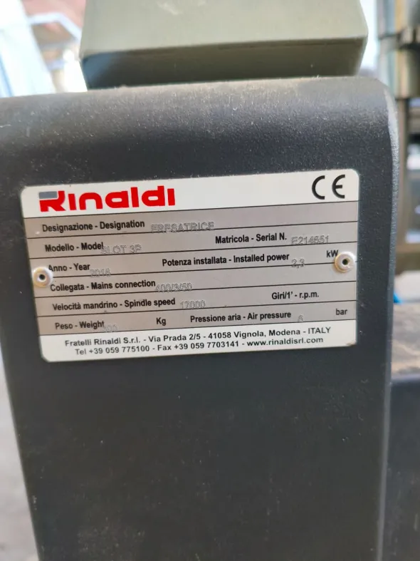 RINALDI FRESATRICE SLOT 3P