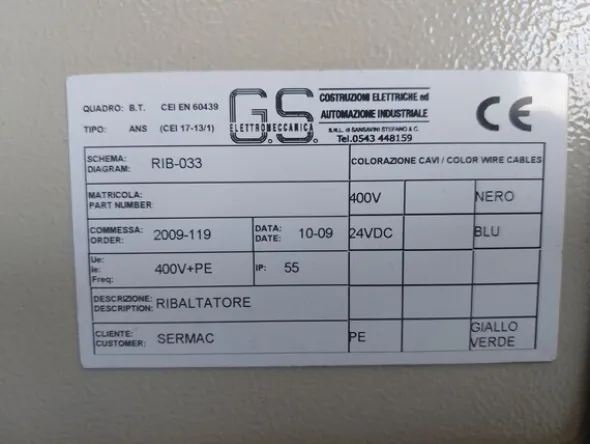 19#8584 Rovesciatore di bins