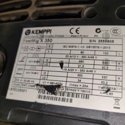 11#9868 Saldatrice mig Kemppi Fastmig X 350