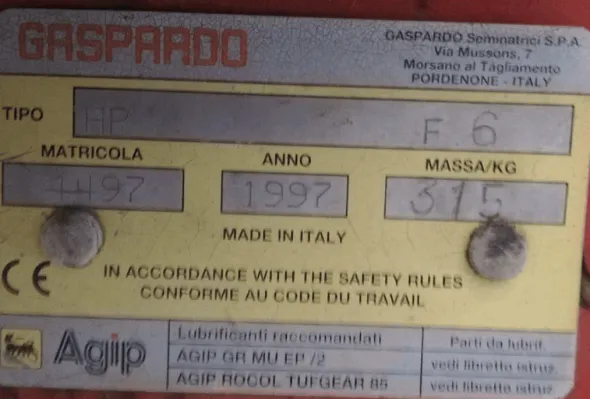 Sarchiatrice Gaspardo HP F6