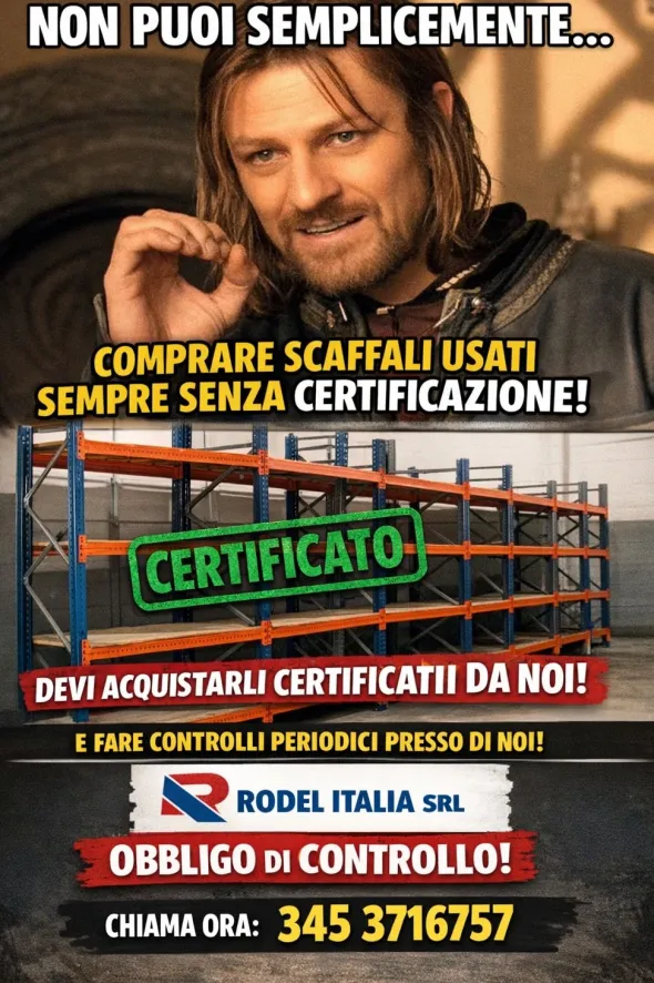 Scaffalatura certificata