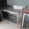 22#9809 Scaffalature, carrello e banco in acciaio