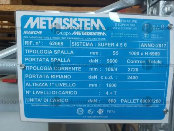 1#10257 Scaffalature carroponte e magazzino verticale Modula