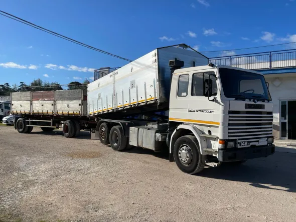 SCANIA R 142 RIBALTABILE TRILATERALE