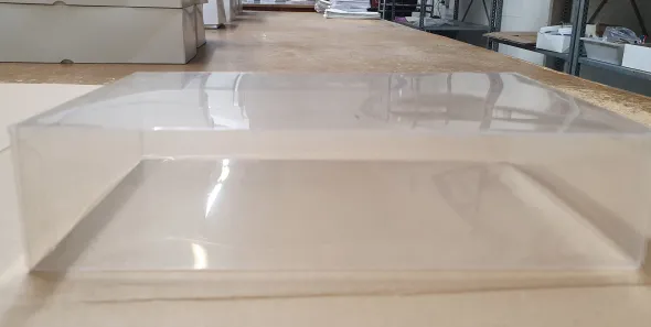 190 scatole trasparenti PVC per confezionamento 26X16X6