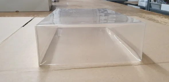 190 scatole trasparenti PVC per confezionamento 26X16X6