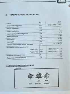 Segatrice automatica FMB Polaris usata