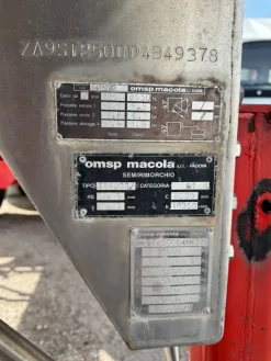 SEMIRIMORCHIO OMSP MACOLA CISTERNA IN ACCIAIO 3 ASSI