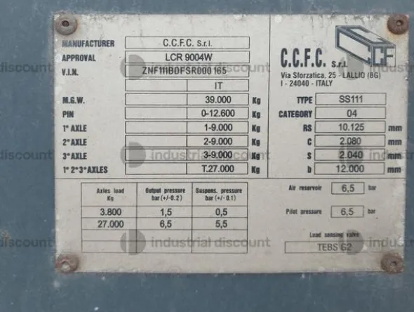 3#8978 Semirimorchio porta container CCFC