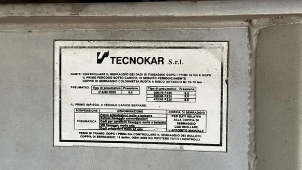 5#8332 Semirimorchio Tecnokar T3SP38