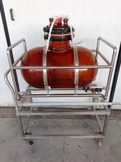 SERBATOIO IN VETRO CARRELLATO 100LT COD. MF-PR-SER-217