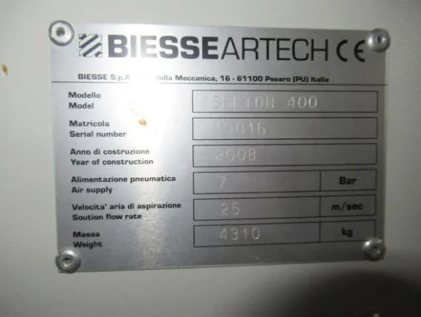 16#3116 Sezionatrice Biesse Artech