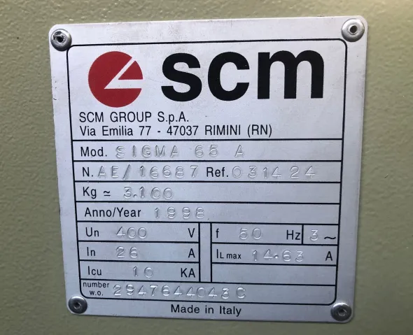 Sezionatrice orizzontale SCM