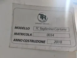 1#7122 Sistema di taglio bobina Tacroll TC Taglierina Cartone