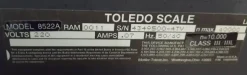 SIST. PESATURA TOLEDO SCALE - 8142 - 8522A (LAB-BIL-11)
