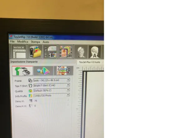 Stampante digitale Polyprint Textjet Plus + PC + PreTreater III
