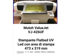Stampante mutoh VJ_426UFUV led