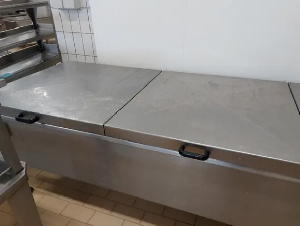 5#6139 Stufa e recipiente doppiofondo