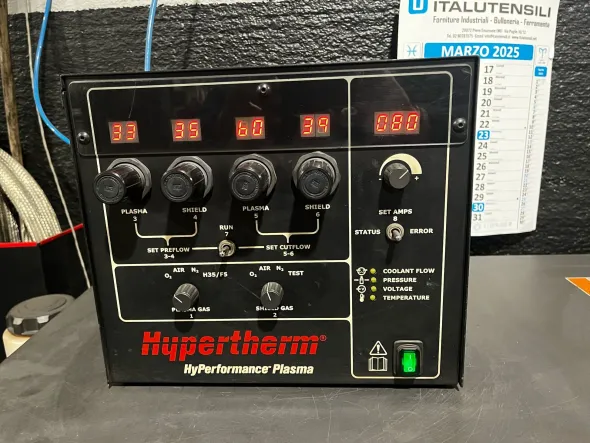 TAGLIO PLASMA HPM GENERATORE HYPERTHERM 130HD ANNO 2007