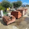 6#9304 Tavelle per pavimentazione- Tegole - Pietre in granito - Ghiaia mezzanello