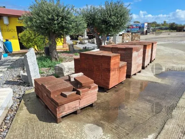 6#9304 Tavelle per pavimentazione- Tegole - Pietre in granito - Ghiaia mezzanello