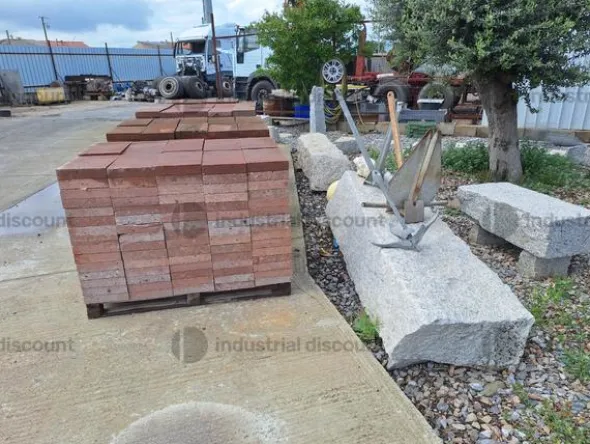 6#9304 Tavelle per pavimentazione- Tegole - Pietre in granito - Ghiaia mezzanello