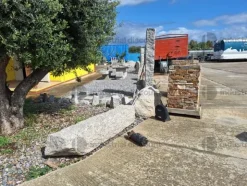 6#9304 Tavelle per pavimentazione- Tegole - Pietre in granito - Ghiaia mezzanello