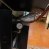 tavolo da stiro con caldaia macchina industriale