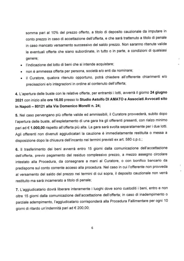 Termoformatrice e altri macchinari e beni mobili