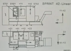 10#8046 Tornio Gildemaister SPRINT 42 linear