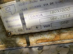 TORNIO GRAZIOLI DANIA1000 X 180