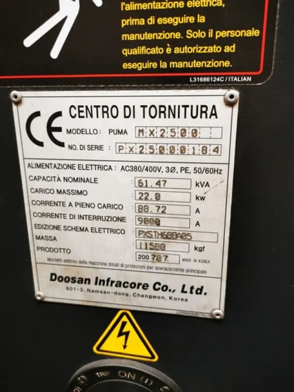 10#8399 Tornio Puma Mx 2500