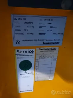 Transpallet uomo a bordo Jungheinrich ESE 120