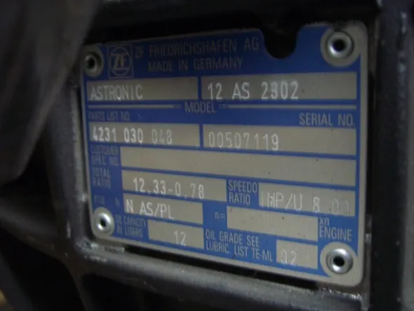 12#4999Trasmissione zf as-tronic a 12 velocita’