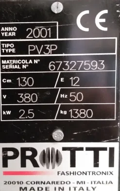 Tricotosa rectilinea Protti PV3P