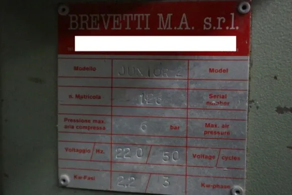 263#6560 Troncatrice Brevetti Ma Srl