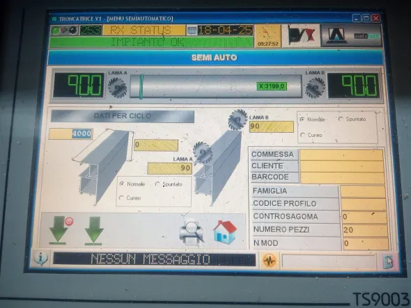 Troncatrice CNC doppia testa AUDATECH DH550 usata