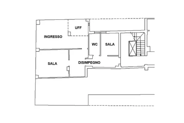 #25828 Ufficio al piano terra in edificio polifunzionale