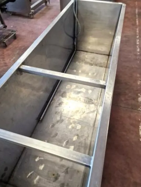 vasca inox per lavaggio verdure usata